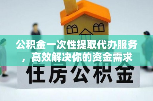 乐东公积金一次性提取代办服务，高效解决你的资金需求