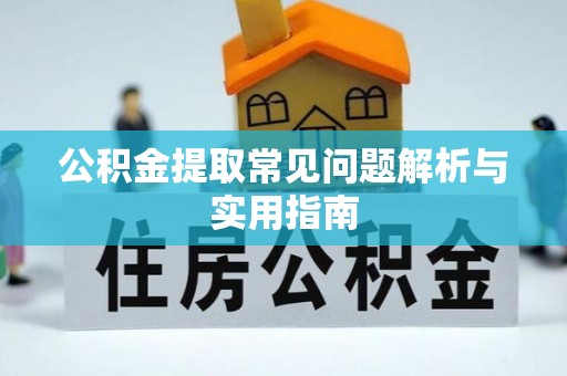 乐东公积金提取常见问题解析与实用指南
