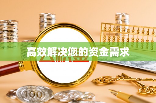 乐东高效解决您的资金需求