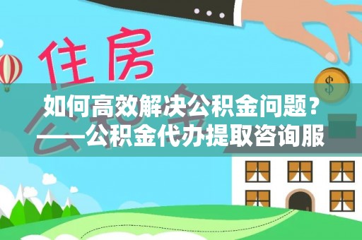 乐东如何高效解决公积金问题？——公积金代办提取咨询服务指南