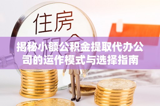 乐东揭秘小额公积金提取代办公司的运作模式与选择指南