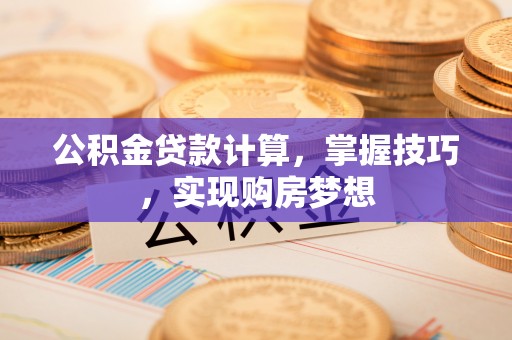 乐东公积金贷款计算，掌握技巧，实现购房梦想