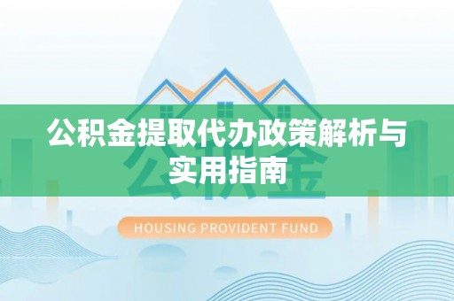 乐东公积金提取代办政策解析与实用指南