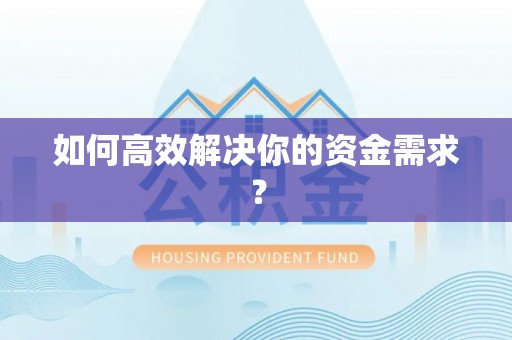 乐东如何高效解决你的资金需求？