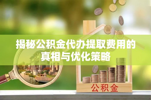乐东揭秘公积金代办提取费用的真相与优化策略