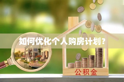 乐东如何优化个人购房计划？