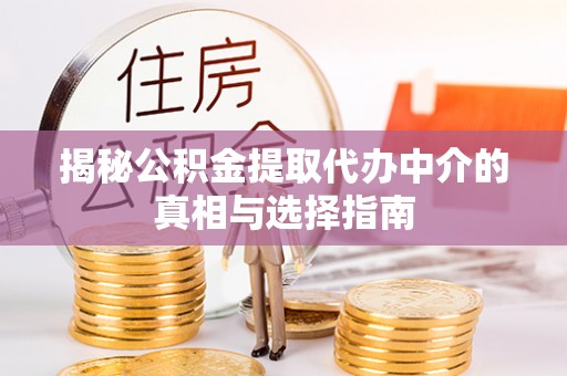 乐东揭秘公积金提取代办中介的真相与选择指南
