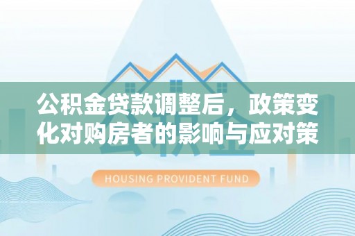 乐东公积金贷款调整后，政策变化对购房者的影响与应对策略