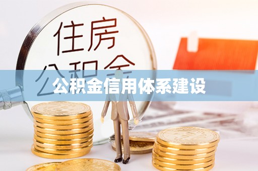 乐东公积金信用体系建设