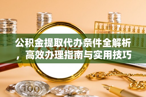 乐东公积金提取代办条件全解析，高效办理指南与实用技巧