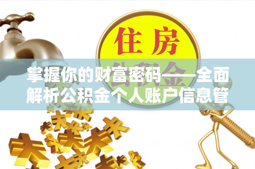 乐东掌握你的财富密码——全面解析公积金个人账户信息管理与优化