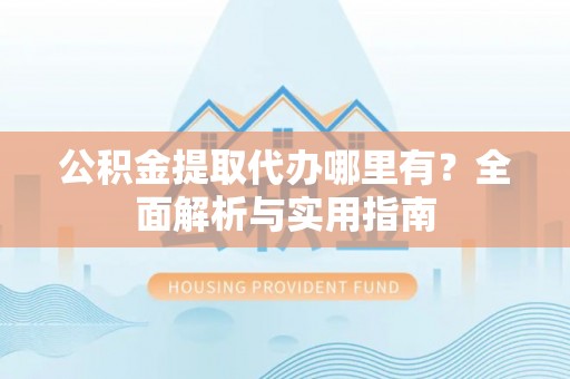 乐东公积金提取代办哪里有？全面解析与实用指南