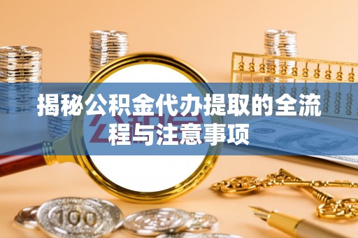 乐东揭秘公积金代办提取的全流程与注意事项
